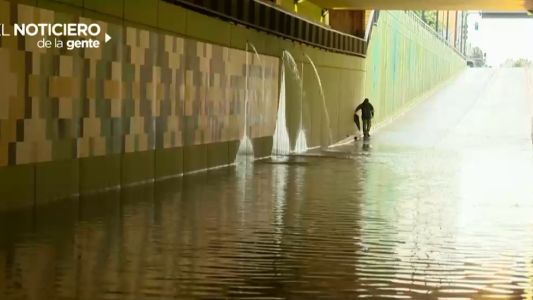 Temporal: así quedó el túnel de la avenida San Martín