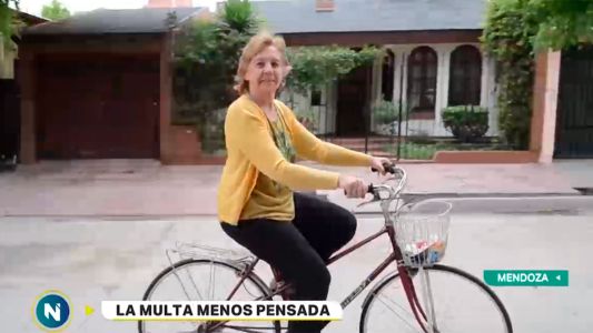 Fue a la panadería en bicicleta y le hicieron una multa de 14 mil pesos