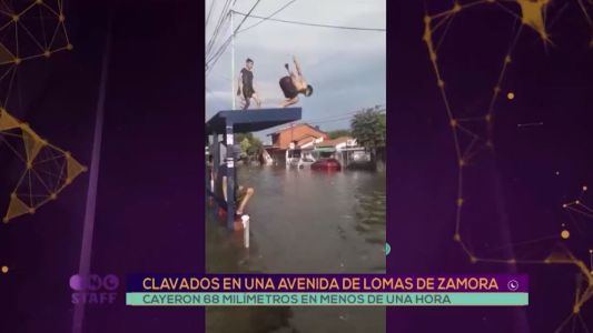 Clavados en una avenida de Lomas de Zamora