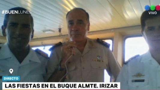 El rompehielos Almirante Irizar hacia una nueva campaña antártica
