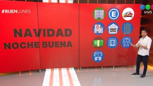 Cómo funcionarán los servicios públicos en Nochebuena y Navidad