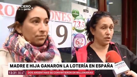 España: dos argentinas ganaron 800 mil euros en el "Gordo" de Navidad