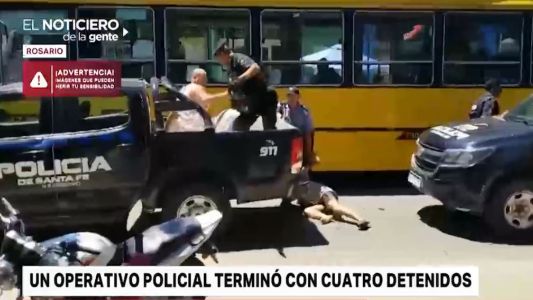 Un operativo policial en Rosario terminó con cuatro detenidos