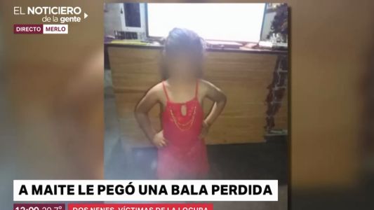 Nuevo parte médico de la nena herida por una bala perdida: "Está en coma profundo"