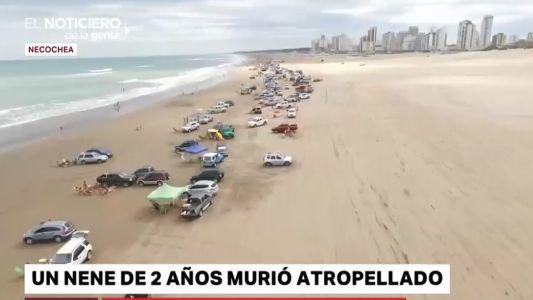 Esta es la playa en la murió atropellado el nene de 2 años