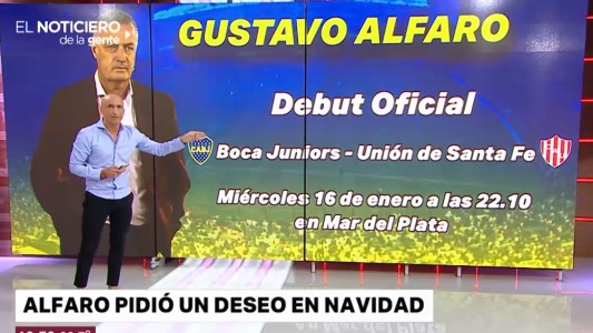 Alfaro mandó un mensaje a los hinchas de Boca por redes sociales