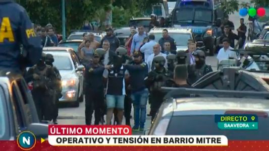 Hirieron a 3 policías durante un allanamiento en el Barrio Mitre