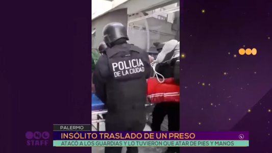 El insólito traslado a un preso en Palermo