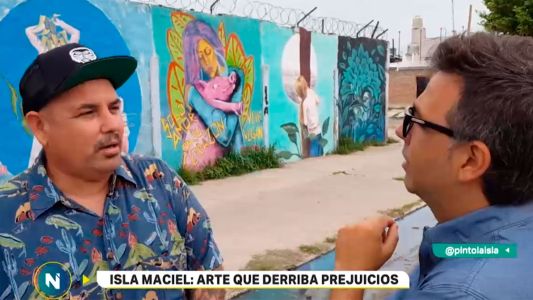 Murales en la Isla Maciel: el arte que derriba prejuicios