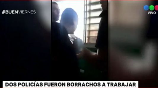 Dos policías fueron a trabajar en estado de ebriedad