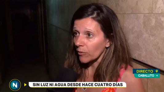 Caballito: sin luz ni agua desde hace cuatro días