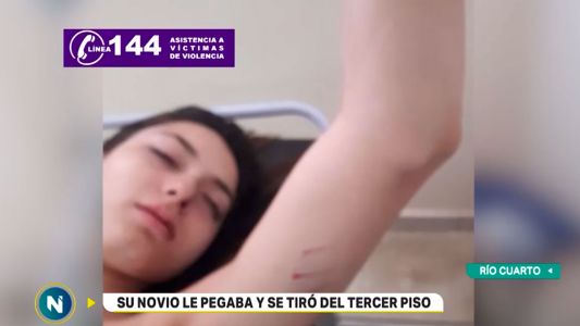 Río Cuarto: su novio le pegaba y se tiró del tercer piso
