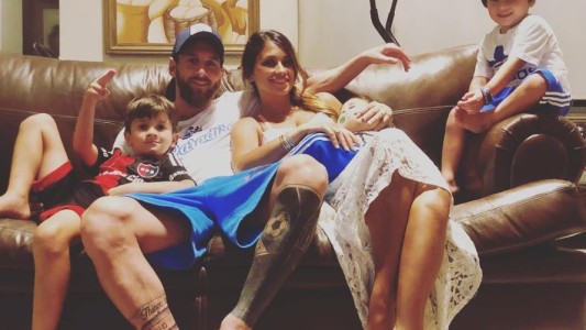 La foto viral de la familia Messi en Rosario
