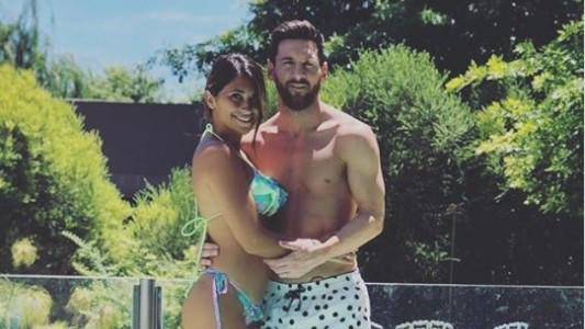 Messi recibió el 2019 bailando cumbia con Antonela Rocuzzo