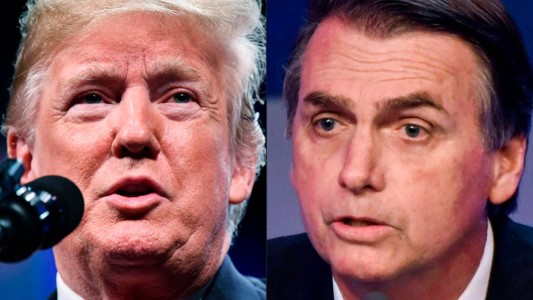 El mensaje de Donald Trump a Jair Bolsonaro por su asunción: "EE.UU. está contigo"