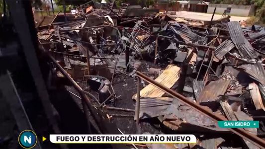 Un incendio destruyó el restaurante "La Ventola" en San Isidro