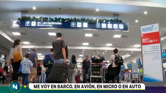 Me voy en barco, en avión, en micro o en auto