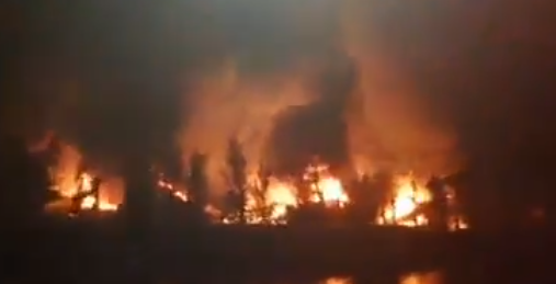 Se incendió una guardería náutica en Villa La Ñata