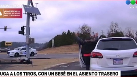 Fuga con un bebé en el asiento trasero