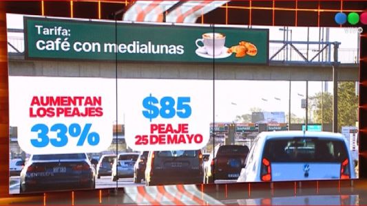 Aumentan los peajes: Autopista 25 de Mayo, a 85 pesos en hora pico