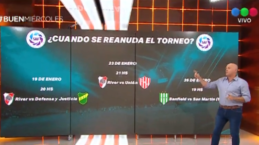 ¿Cuándo se reanuda el torneo?