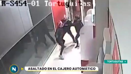 "Matalo": motochorros le robaron en el cajero adentro del banco