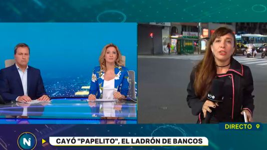 Cayó "papelito", el ladrón de bancos