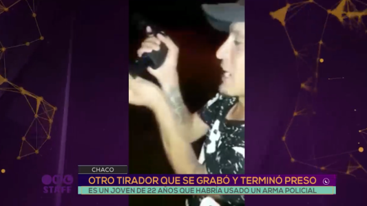 Chaco: se grabó disparando al aire y terminó preso