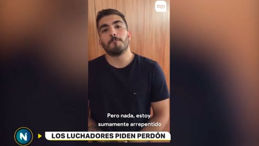 Luchadores de kick boxing pidieron perdón al hombre que atacaron en una discusión
