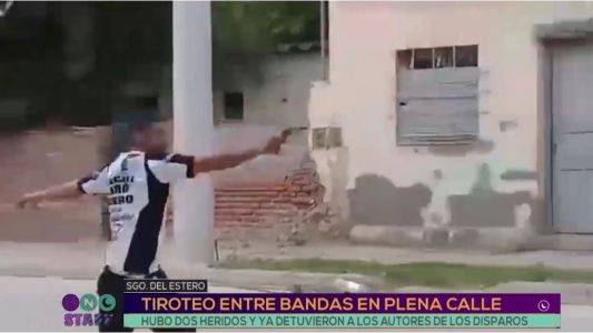 Tiroteo entre bandas en plena calle
