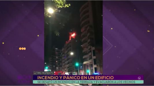 Incendio en un edificio de Parque Centenario