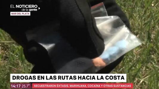 Drogas en la Costa: incautaron 130 pastillas de éxtasis, cocaína y marihuana