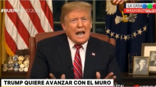 Trump pidió apoyo para construir el muro