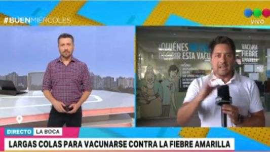 Largas colas para vacunarse contra la fiebre amarilla (1)