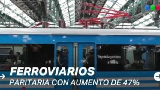 Ferroviarios acordaron un aumento del 47% retroactivo a 2018