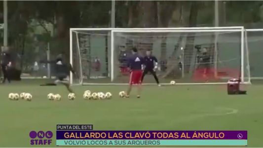 Gallardo las clavó todas al ángulo