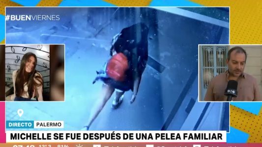 Dos días desaparecida: el momento en que Michelle se iba de la casa