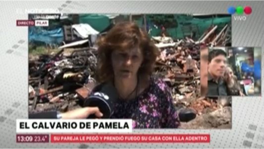 Golpeó a su mujer embarazada e incendió la casa con sus dos hijas adentro