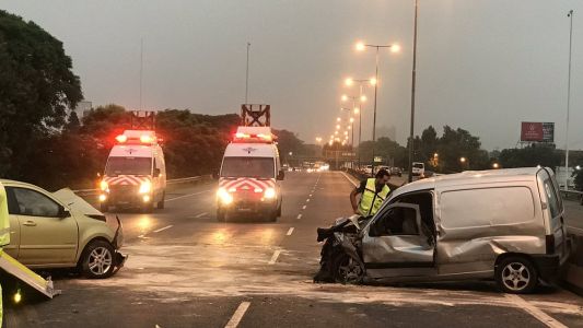 Choque en la General Paz: hay cinco heridos