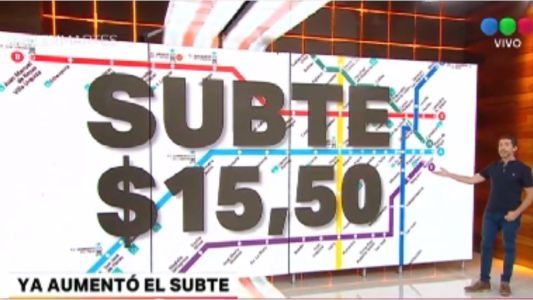 El pasaje de subte ya cuesta $15,50