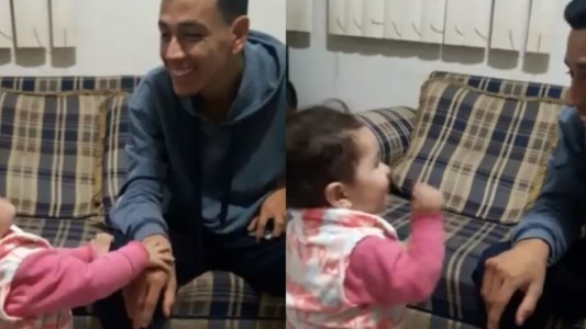 Video conmovedor: la nena de 2 años que intenta comunicarse por lengua de señas con su papá sordo