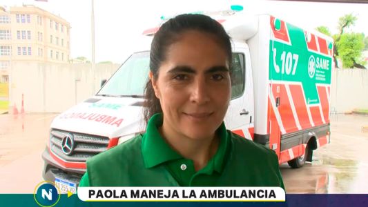 "Tenemos la posibilidad de hacer el cambio": primera conductora de ambulancia del SAME