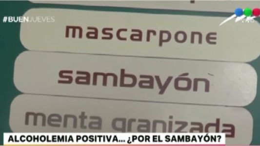 Viveza criolla: le dio positivo un test de alcoholemia "por haber tomado helado de sambayón"