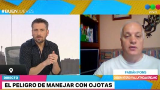 El peligro de manejar con ojotas