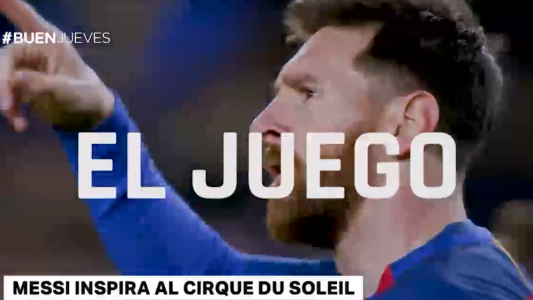 Messi inspira hasta al Cirque du Soleil