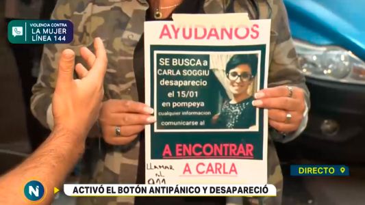 Marcha por la aparición de la mujer que activó su botón antipánico y desapareció