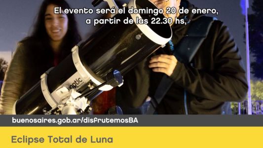#AgendaBA FIBA, Por amor al baile y Eclipse total de Luna