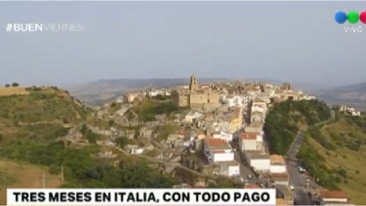 Lanzan un concurso para vivir tres meses en Italia con todo pago
