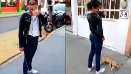 Video: arrastró y golpeó a su perra porque no quería caminar y fue escrachada en las redes sociales