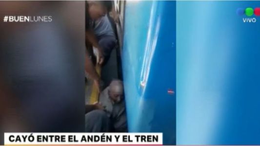 Un hombre de 91 años cayó entre el andén y el tren